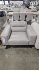 Clearance - Matera Armchair Dark Grey - Ebony Leg