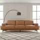 Jersey 3.5 Seater Sofa - Camel Brown Leather