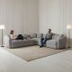 Leo 5 Seater Corner Lounge Suite - Grey
