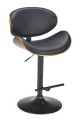Miler Barstool - Black Base - Walnut Timer