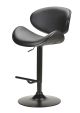 Miler Barstool - Black Base - Brushed Black Timber