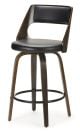 Norton Barstool - Black Base - Black Oak