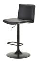 Odessa Bar Stool - Black PU - Black Brush Timber