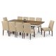 Paris 2400 Trestle Dining Table - Provincial Two Tone