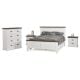 Paris 4 Piece Queen Bedroom Suite With Tallboy - Provincial Two Tone