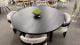 Clearance - Ripple 1400 Round Dining Table & 4X Raymond Dining Chairs