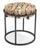 Taiga Teak Pieces 540 Round Side Table - Black Edge