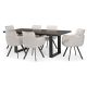 Xenia 2100 Dining Table + 6 Kelsey Chairs