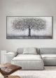 Black And White Tree - Hand Painted Canvas - 1600x800 - 16078S