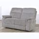 Apollo 2 Seater Electric Recliner Loveseat - Grey Fabric