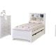 Aspire King Single Bookend Bed - White