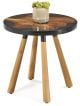 Black Resin 450 Round Side Table