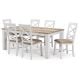 Byron Bay 1900 Dining Table + 6 White Paris Timber Dining Chairs