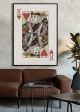 King Of Hearts Print - CK001Z - W140cm x H100cm