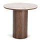 Como Round Lamp Table - Walnut - Ceramic Top