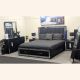 Cortana 5 Piece King Bedroom Suite With Dressing Table & Mirror - Black