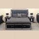 Cortana King Bed With Drws - Black