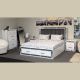 Cortana 4 Piece Queen Bedroom Suite With Tallboy Chest - White