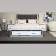 Cortana King Bed With Drws - White