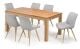 Cupertino 1800 Dining Table + 6 Elton DIning Chairs