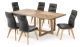 Huon Valley 2100 Dining Table + 6 Black Carter Dining Chairs