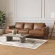 Jersey 3.5 Seater Sofa - Vintage Chocolate Leather
