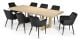 Linea 2400 Dining Table - Natural