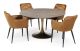 Lisbon 1400 Dining Table + 4 Tapernade Amber Dining Chairs
