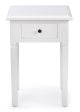 Java Side Table - White