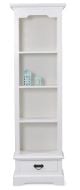 Single Bookcase - 1 Drw - White