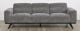 Matera 3 Seater Sofa - Caviar Fabric - Ebony Leg