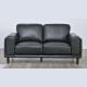 Maunder 2 Seater Sofa - Black Leather
