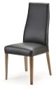 Miami Dining Chair - Walnut Leg - Black