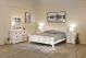 Paris 4 Piece Queen Bedroom Suite With Dressing Table Base - Provincial White