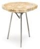Petrified 580 Side Table Large - Stainless Leg