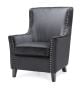 Peyton Accent Chair - Black Velvet