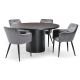 Ripple Round 1400 Dining Table - 2255 - Black
