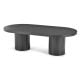 Ripple 1400 Oval Coffee Table - 2255 - Black