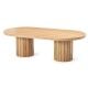 Ripple 1400 Oval Coffee Table - Messmate