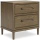 Roanhowe 2 Drawer Bedside