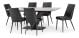 Sienna 2000 Dining Table + 6 Black Lima Chairs
