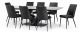 Sienna 2390 Dining Table + 8 Black Lima Chairs