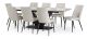 Sienna 2390 Dining Table + 8 Shadow Lima Chairs