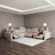 Vetro 5 Seater Corner Recliner Suite - Beige