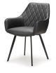 Vincent Dining Chair - Black Leatherette