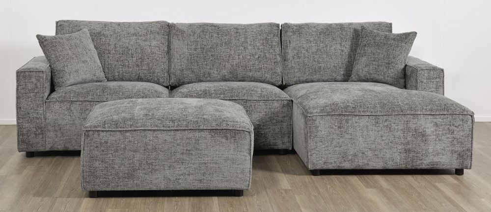Urban 3 Seater Chaise Sofa - RAF Chaise - Licorice