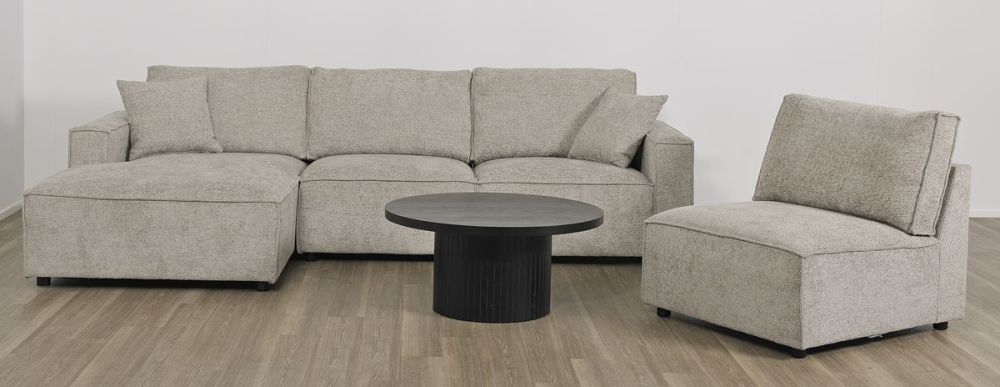 Urban 3 Seater Chaise Sofa - LAF Chaise - Slate