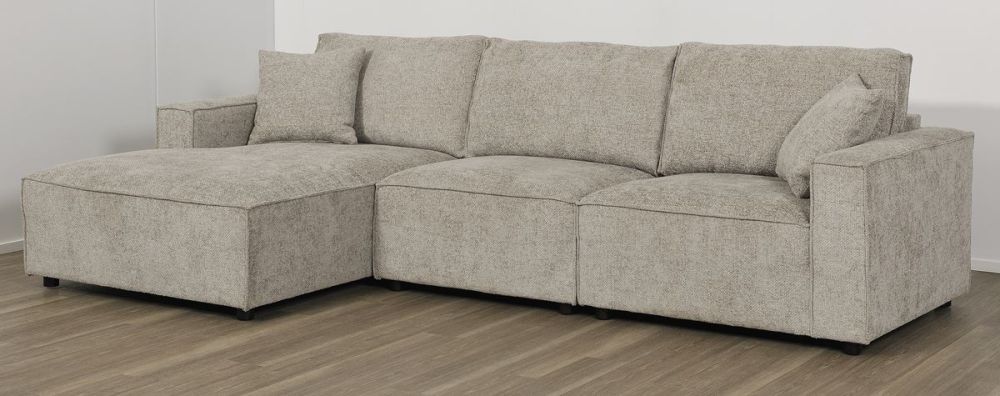 Urban 3 Seater Chaise Sofa - LAF Chaise - Slate