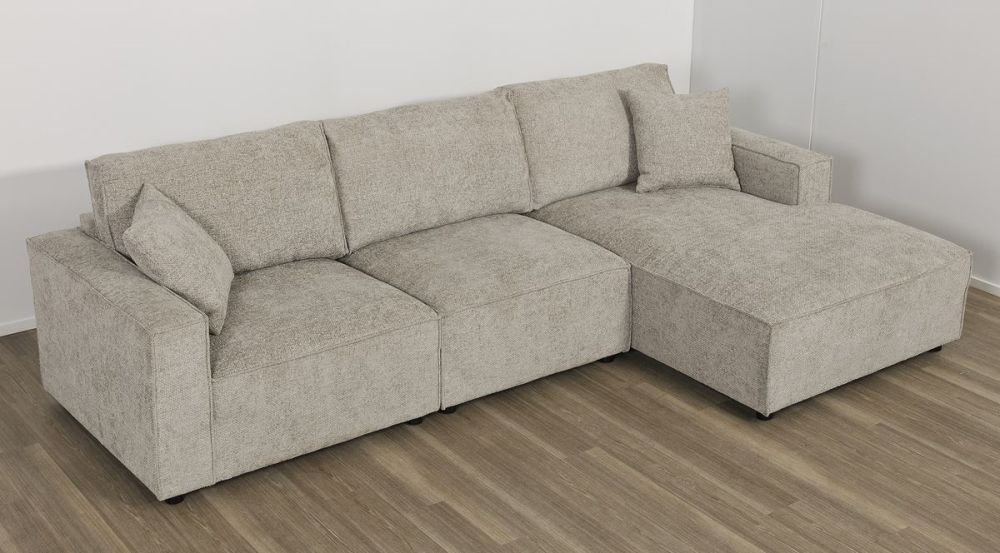 Urban 3 Seater Chaise Sofa - RAF Chaise - Slate