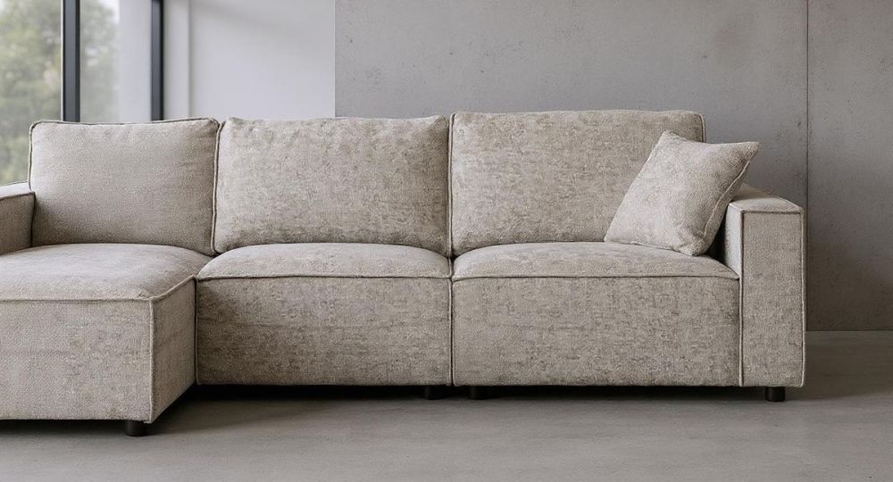 Urban 3 Seater Chaise Sofa - LAF Chaise - Slate